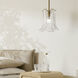 Cala 1 Light 12 inch Brass Pendant Ceiling Light