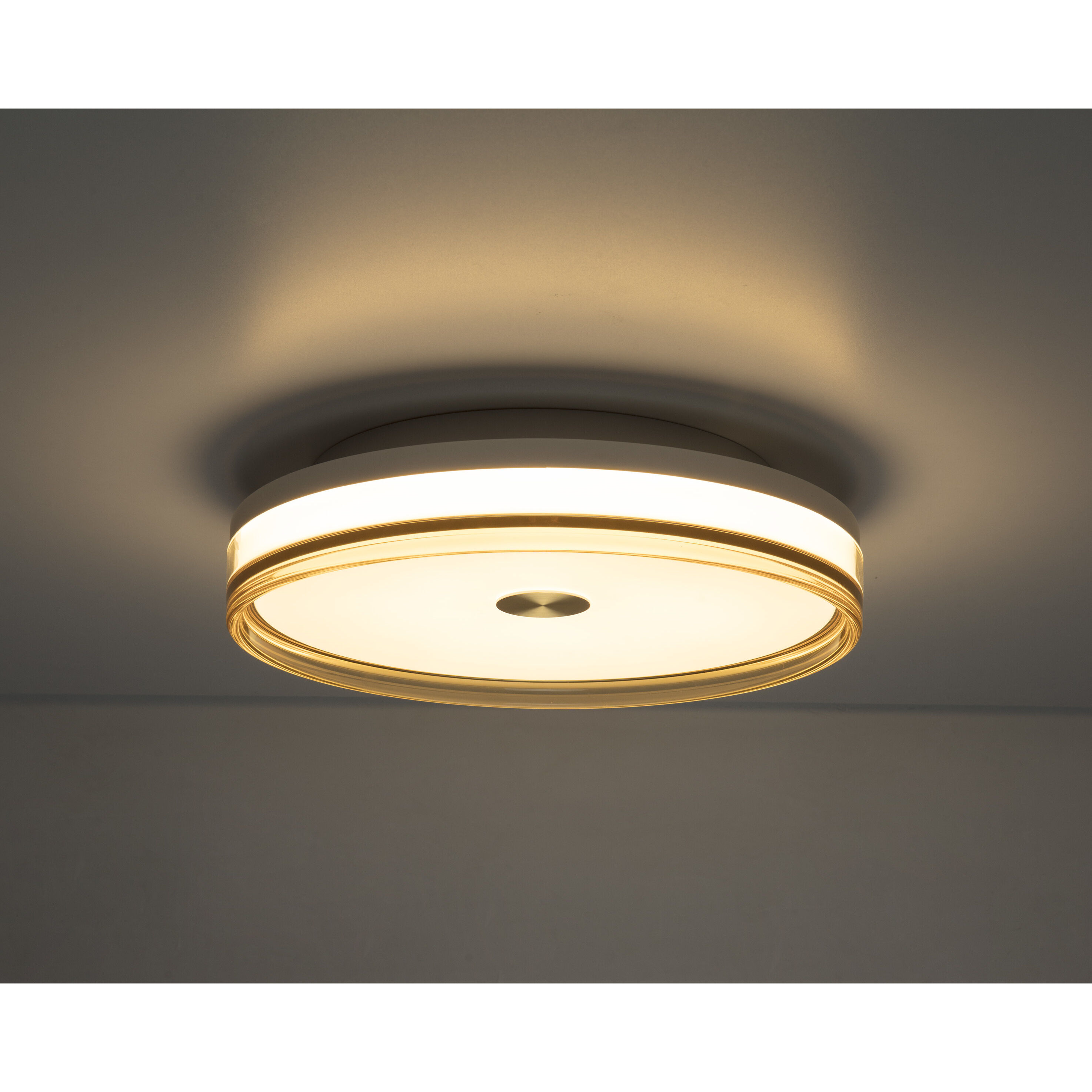 Luna LED 15.8 inch Smoke Brown Flush Mount Ceiling Light