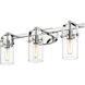 Pilaster 3 Light 24.25 inch Polished Chrome Bath Vanity Light Wall Light