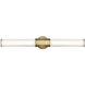 Facet LED 32 inch Heritage Brass Vanity Light Wall Light, Vertical