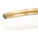 Soleil 1 Light 20 inch Modern Gold Flush Mount Ceiling Light