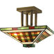 Springdale 2 Light 14 inch Antique Bronze Flush Mount Ceiling Light