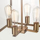 Lucian LED 18 inch Brushed Brass Chandelier Ceiling Light