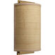 Riley LED 8 inch Antique Brass Wall Sconce Wall Light in Natural Raffia, Inline