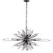 Orbital 16 Light 36 inch Carbon Linear Pendant Ceiling Light