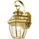 Monterey 1 Light 12.5 inch Polished Brass Outdoor Wall Lantern