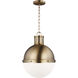 TOB by Thomas O'Brien Hanks 1 Light 13.25 inch Satin Brass Pendant Ceiling Light