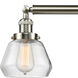 Franklin Restoration Fulton 3 Light 39 inch Brushed Satin Nickel Island Light Ceiling Light in Clear Glass, Franklin Restoration