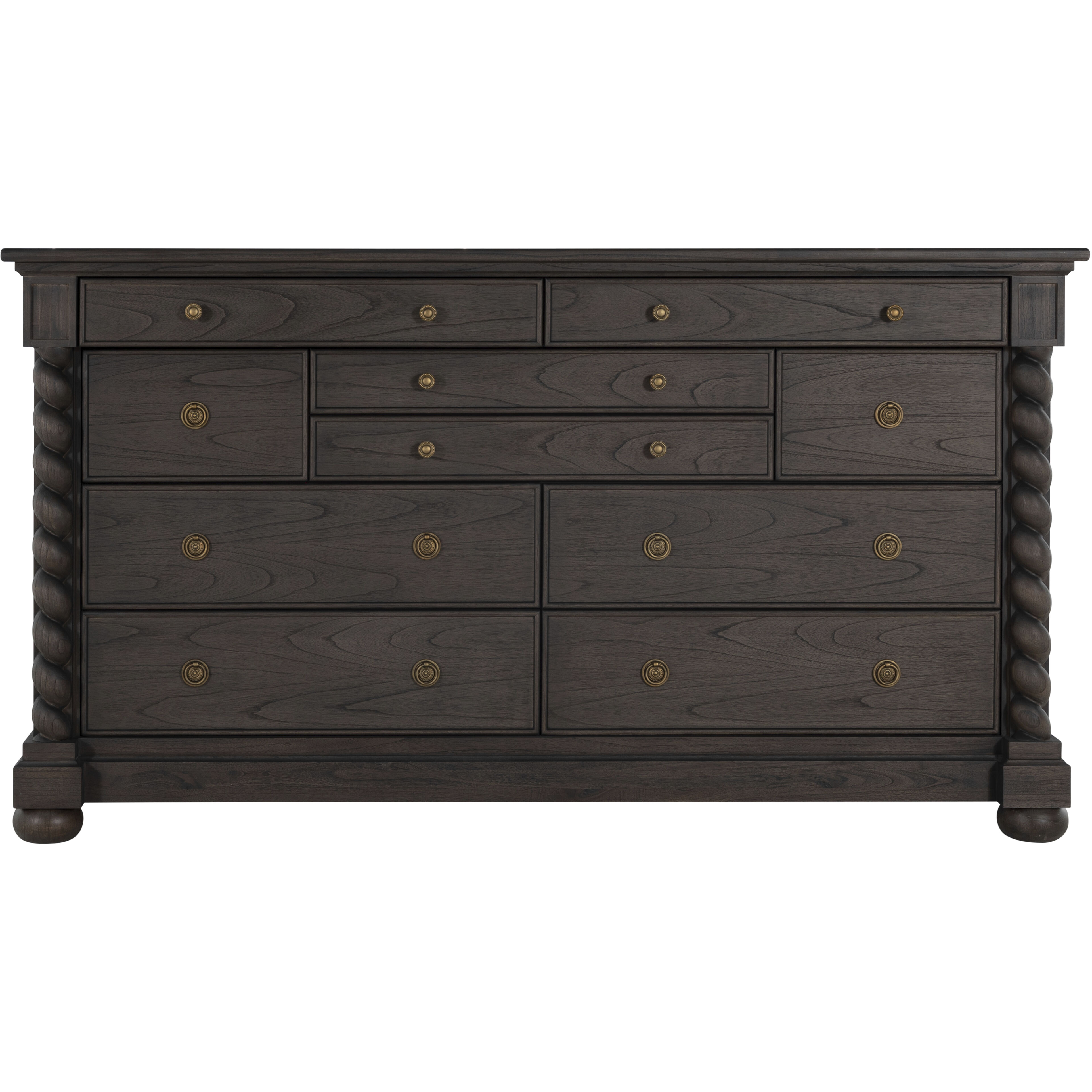Burkhardt Cerused White / Dark Antique Bronze Dresser