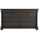 Burkhardt Cerused White / Dark Antique Bronze Dresser