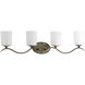 Inspire 4 Light 31 inch Antique Bronze Bath Vanity Wall Light