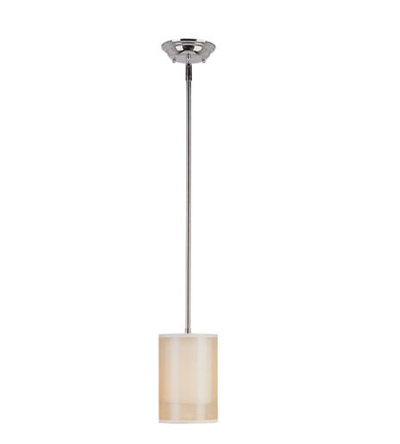 Contemporary 1 Light 5.5 inch Polished Chrome Pendant Ceiling Light
