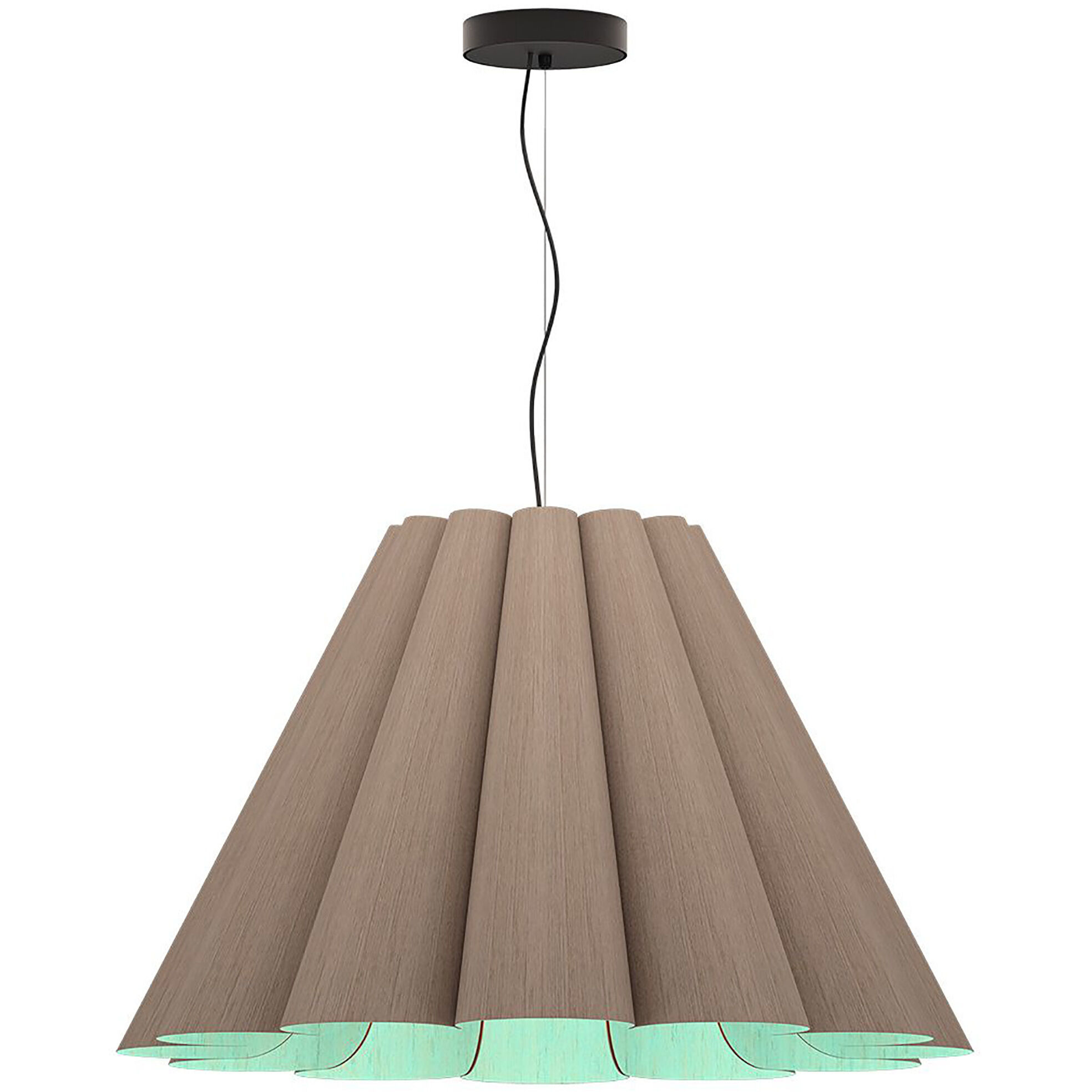 Lora 31.5 inch Grey Oak Pendant Ceiling Light in 32 in Grey Oak Light Petrol