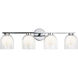 Derbishone 4 Light 28.63 inch Chrome Wall Sconce Wall Light