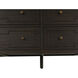 Glenwood Cerused Brown and Brushed Antique Brass Dresser