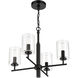 Hailie 4 Light 20 inch Flat Black Chandelier Ceiling Light
