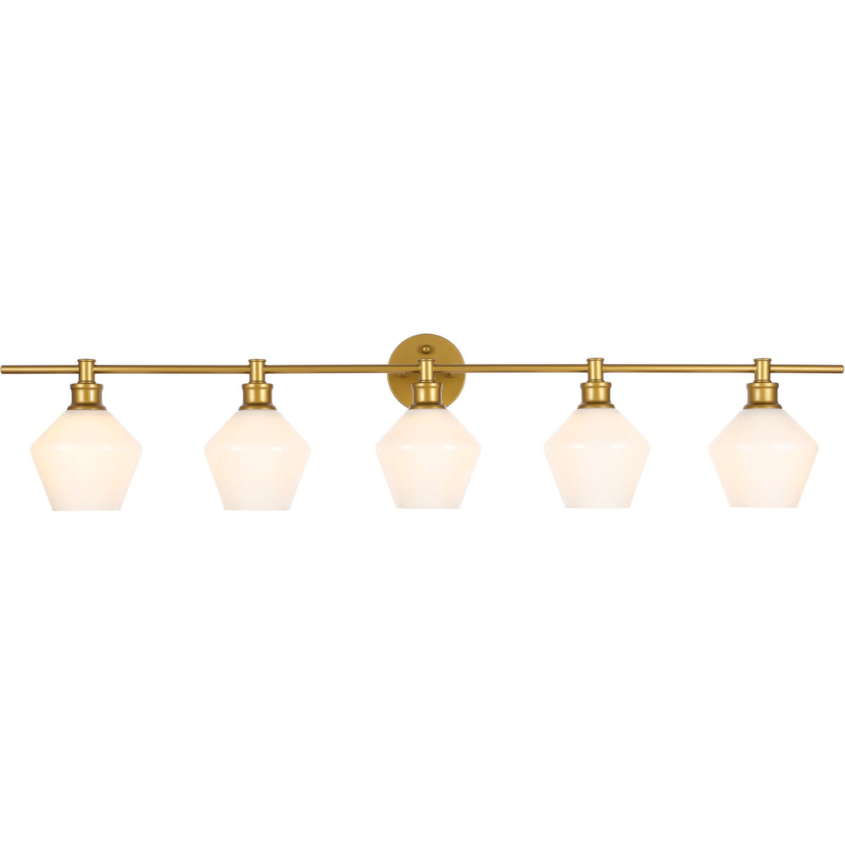 Gene 5 Light 47 inch Brass Wall sconce Wall Light