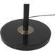Redondo 72 inch 14 watt Matte Black and Weathered Brass Torchiere Portable Light