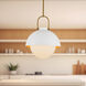 Alora Mood Harper 1 Light 15.75 inch White Pendant Ceiling Light