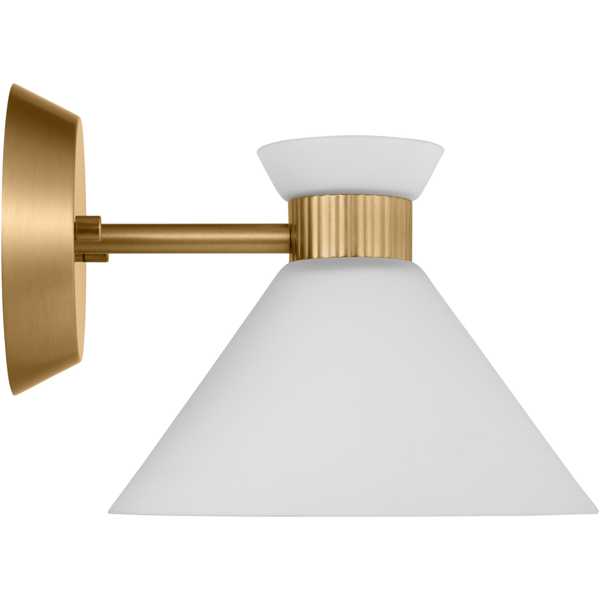 Drew & Jonathan Belcarra 1 Light 7.5 inch Satin Brass Sconce Wall Light