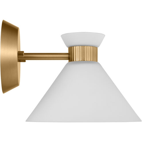 Drew & Jonathan Belcarra 1 Light 7.5 inch Satin Brass Sconce Wall Light