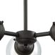 Beckett 3 Light 22 inch Oil Rubbed Bronze Chandelier Ceiling Light in Clear Glass