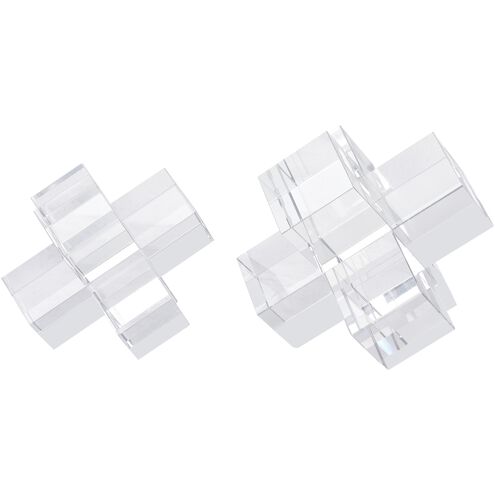Addition 6 X 6 inch Clear Bookends