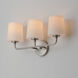 Bristol 3 Light 21 inch Satin Nickel Bath Vanity Wall Light