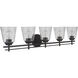 Neighborhood Drake 5 Light 42 inch Flat Black Vanity Light Wall Light, Neighborhood Collection