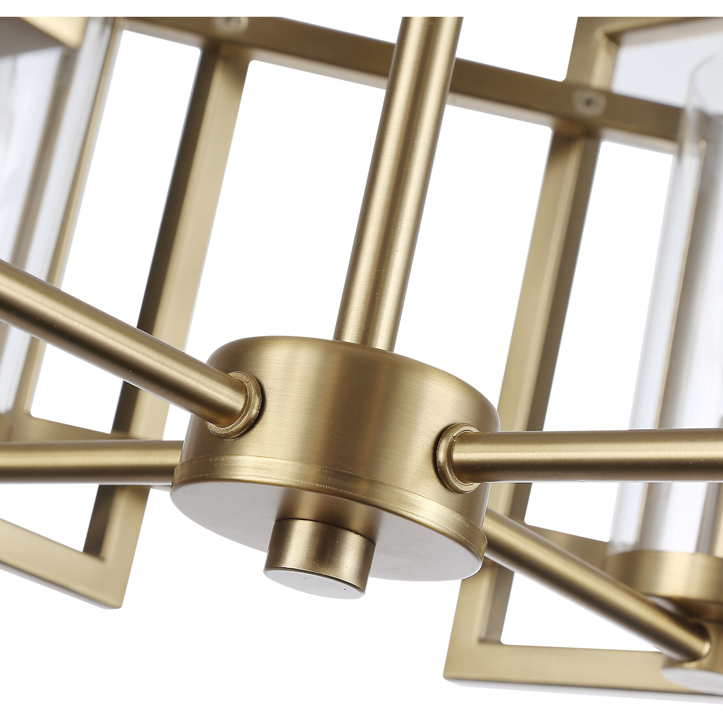 Marco 4 Light 16 inch Brushed Champagne Brass Flush Mount Ceiling Light