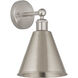 Ballston Cone 1 Light 8 inch Satin Nickel Sconce Wall Light