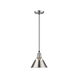 Orwell 1 Light 8 inch Pewter Mini Pendant Ceiling Light, Small
