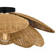 Willa 1 Light 22 inch Matte Black Semi-Flush Mount Ceiling Light, Extra Large