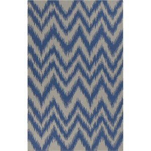 Frontier 66 X 42 inch Dark Blue, Medium Gray Rug