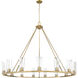Titus 15 Light 62.5 inch Modern Gold Chandelier Ceiling Light