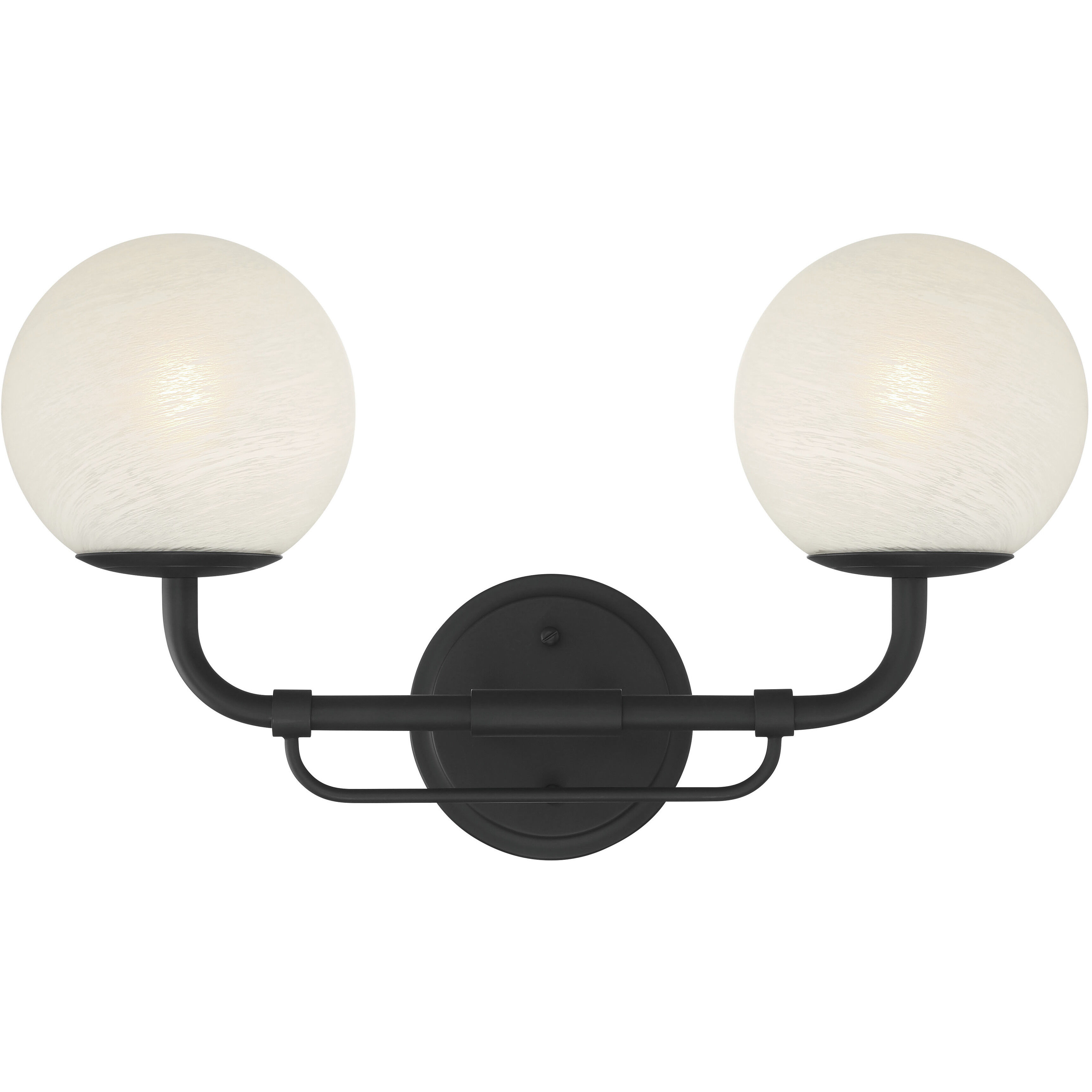 Whitehall 2 Light 18 inch Dark Matte Black Vanity Light Wall Light