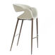 Luna 40.55 inch Light Gray and Walnut Bar Stool