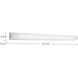 Peggy LED 37.5 inch Chrome Bath Vanity Light Wall Light