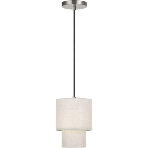 Monroe 1 Light 7 inch Brushed Nickel Mini Pendant Ceiling Light