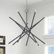 Soho 14 Light 40 inch Scandinavian Gray with Brushed Nickel Accents Foyer Chandelier Ceiling Light