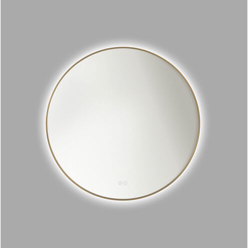 Cadre 30 X 30 inch Satin Brass Backlit Wall Mirror