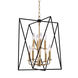 Laszlo 8 Light 18.25 inch Aged Brass Pendant Ceiling Light