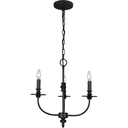 Hartford 3 Light 18 inch Oil Rubbed Bronze Chandelier Ceiling Light