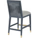 Santos 40 inch Vintage Navy and Satin Brass and Barrett Dusk Counter Stool