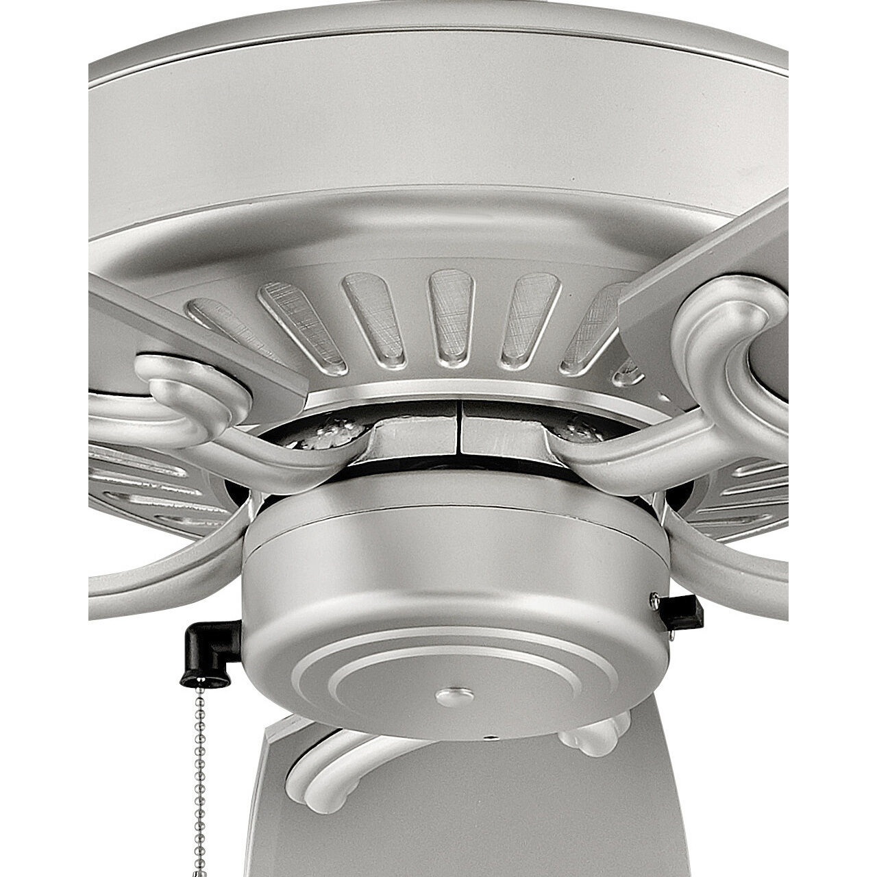 Oasis 60 inch Brushed Nickel with Silver Blades Fan, Coastal Elements