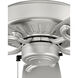 Oasis 60 inch Brushed Nickel with Silver Blades Fan, Coastal Elements