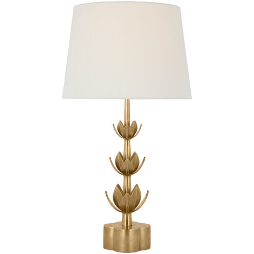 Julie Neill Alberto 32.25 inch 100.00 watt Antique-Burnished Brass Triple Table Lamp Portable Light, Large