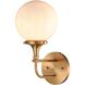 Beverly Hills 1 Light 9 inch Satin Brass Vanity Light Wall Light