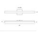 Square Bar 24 inch Polished Chrome Bath Bar Wall Light