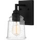 McIntire 1 Light 5 inch Matte Black Wall Sconce Wall Light